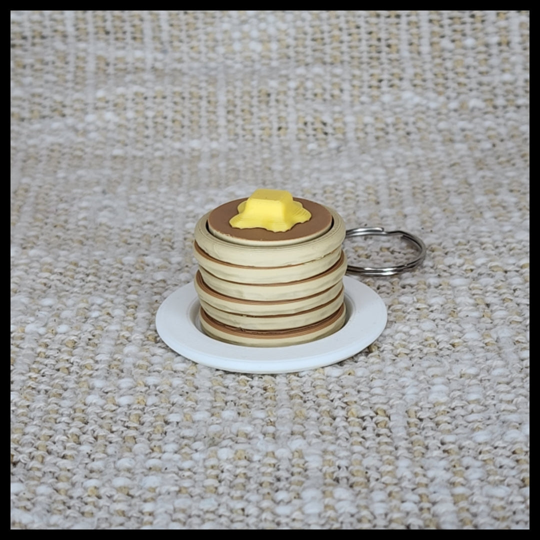 Pancake Stack Clicker Keyring