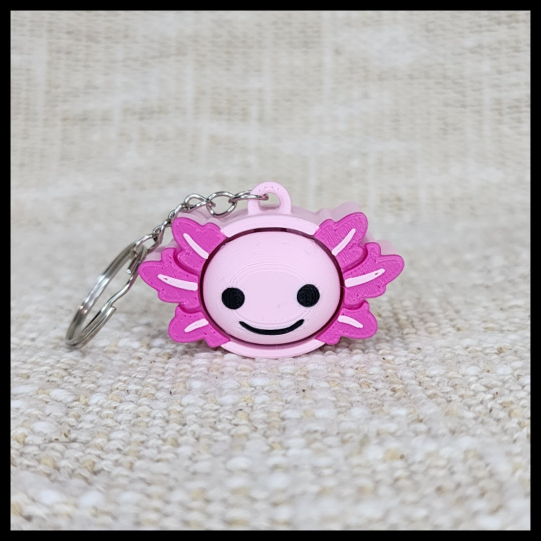 Axolotl Clicker Keyring