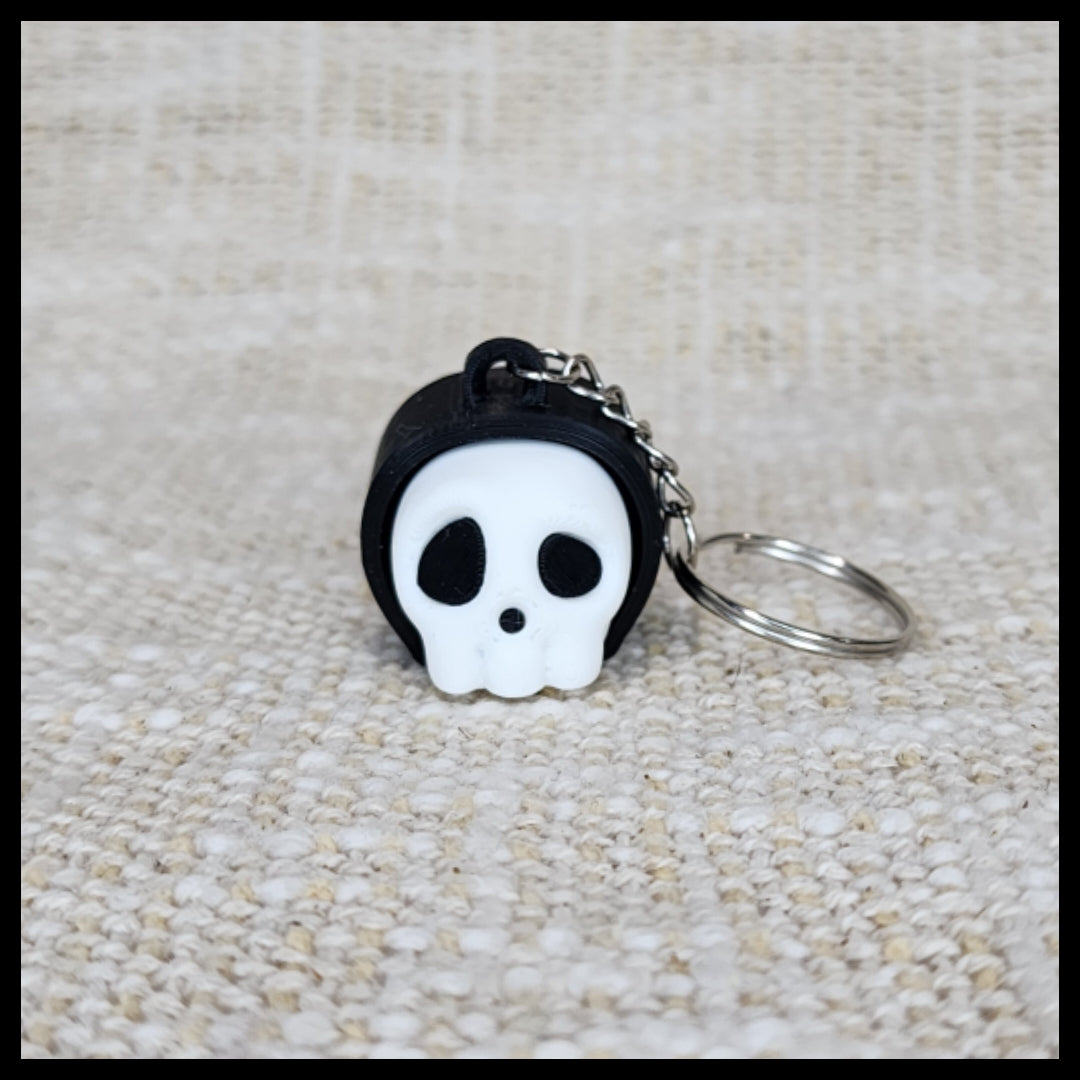 Skull Clicker Keyring