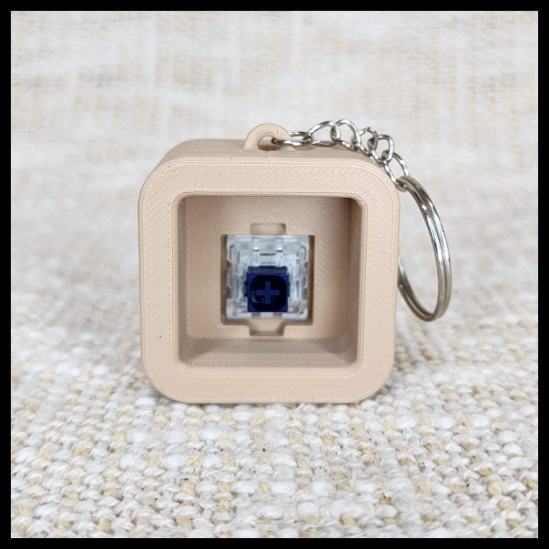 Square Clicker Keyring (Plain)