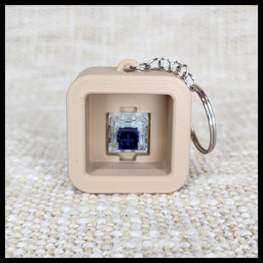 Square Clicker Keyring (Plain)