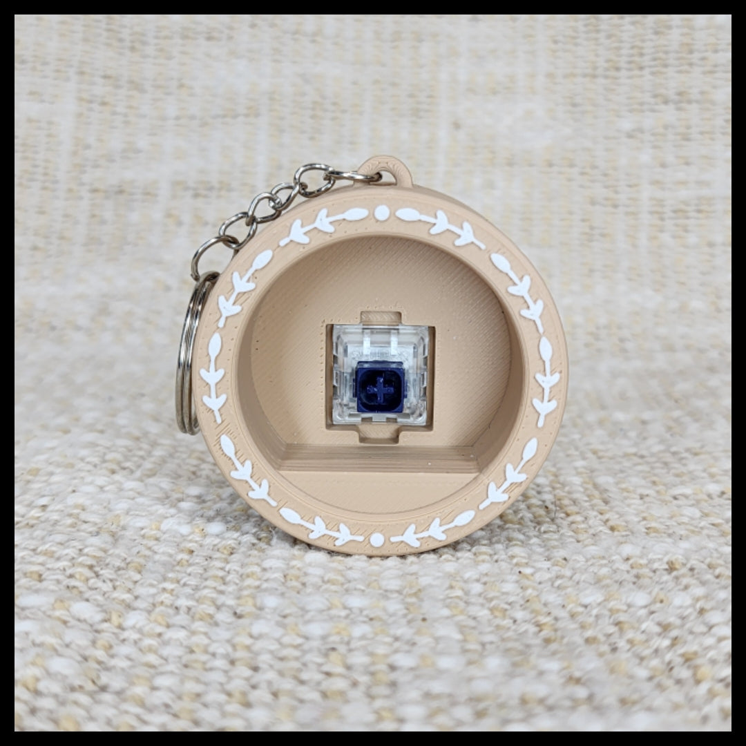 Round Clicker Keyring (Decorated)