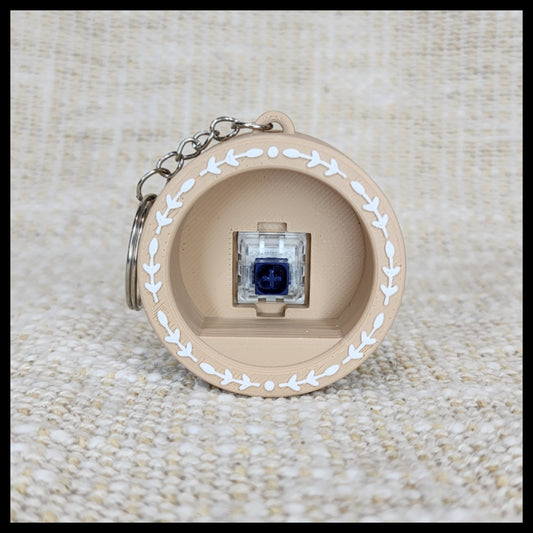 Round Clicker Keyring (Decorated)