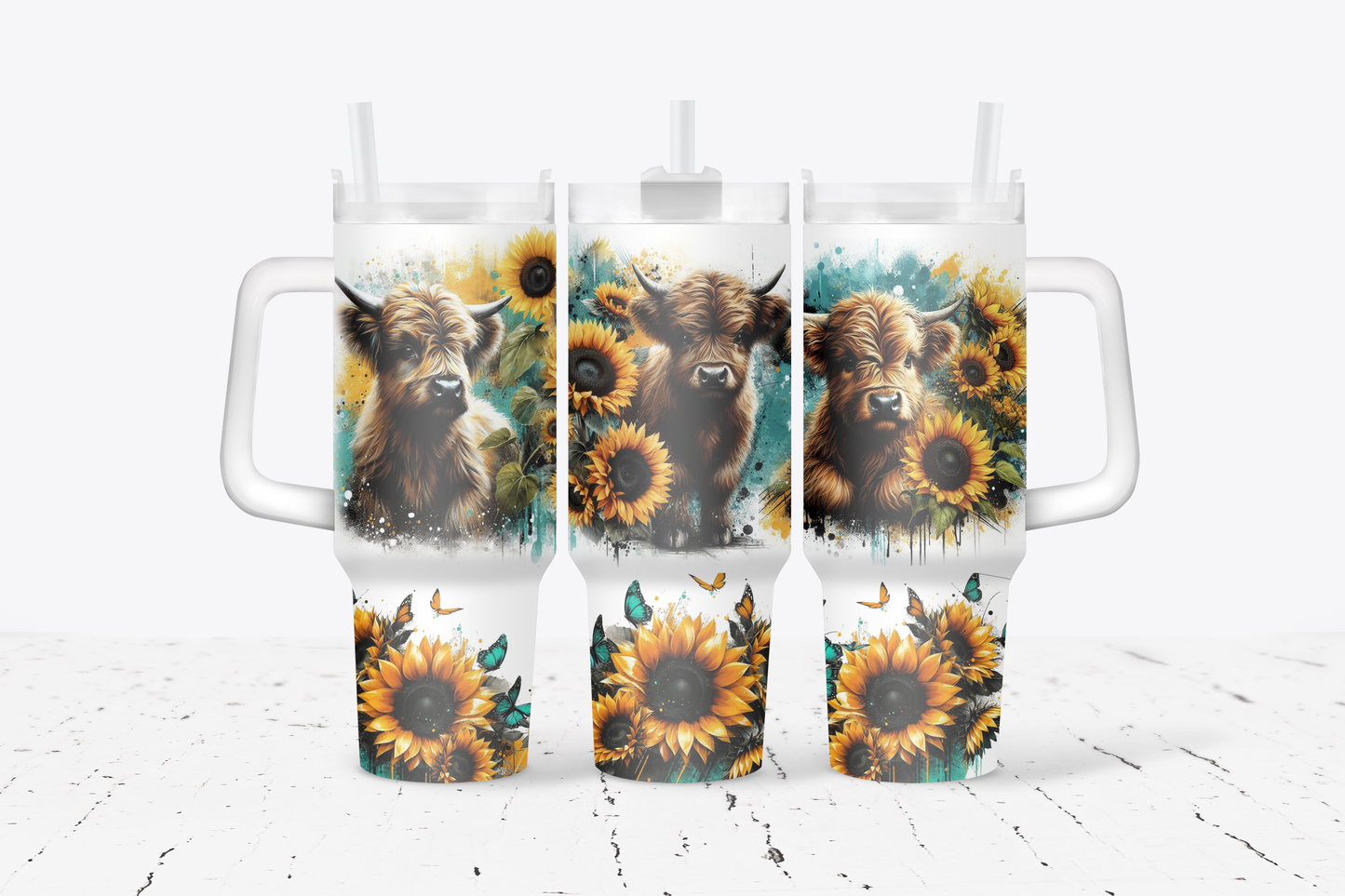 Cow Sunflowers
