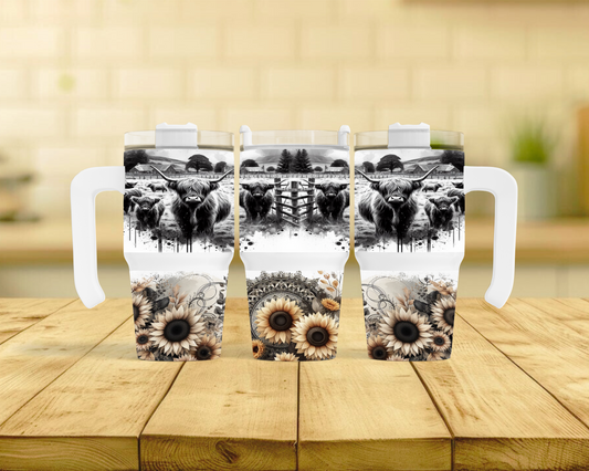 HIGHLAND COW 20oz Mini with handle