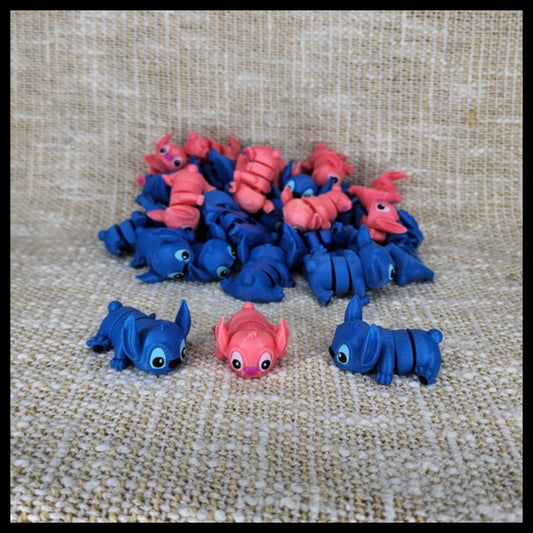 Blue Alien & Pink Alien