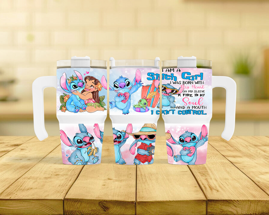 BLUE ALIEN GIRL 20oz Mini with handle